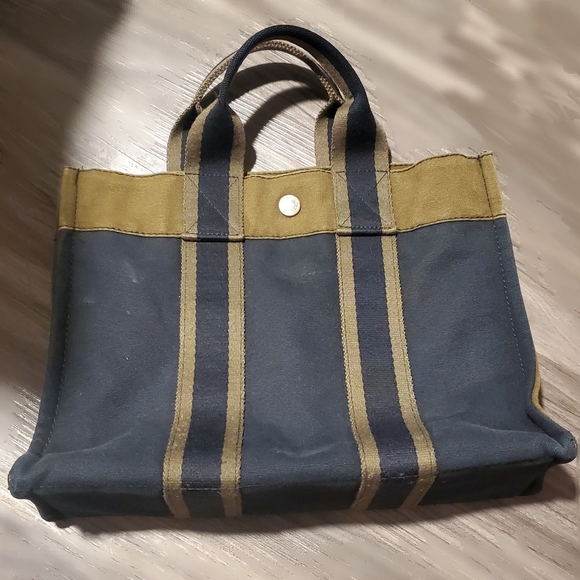 Hermès Paris Fourre Tout Bag Canvas Tote - Picture 3 of 16